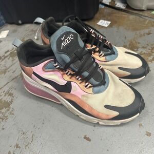 Nike Air Max 270 React CT1833 100 Women's Shoes Size 8.5 Pink Black Beige